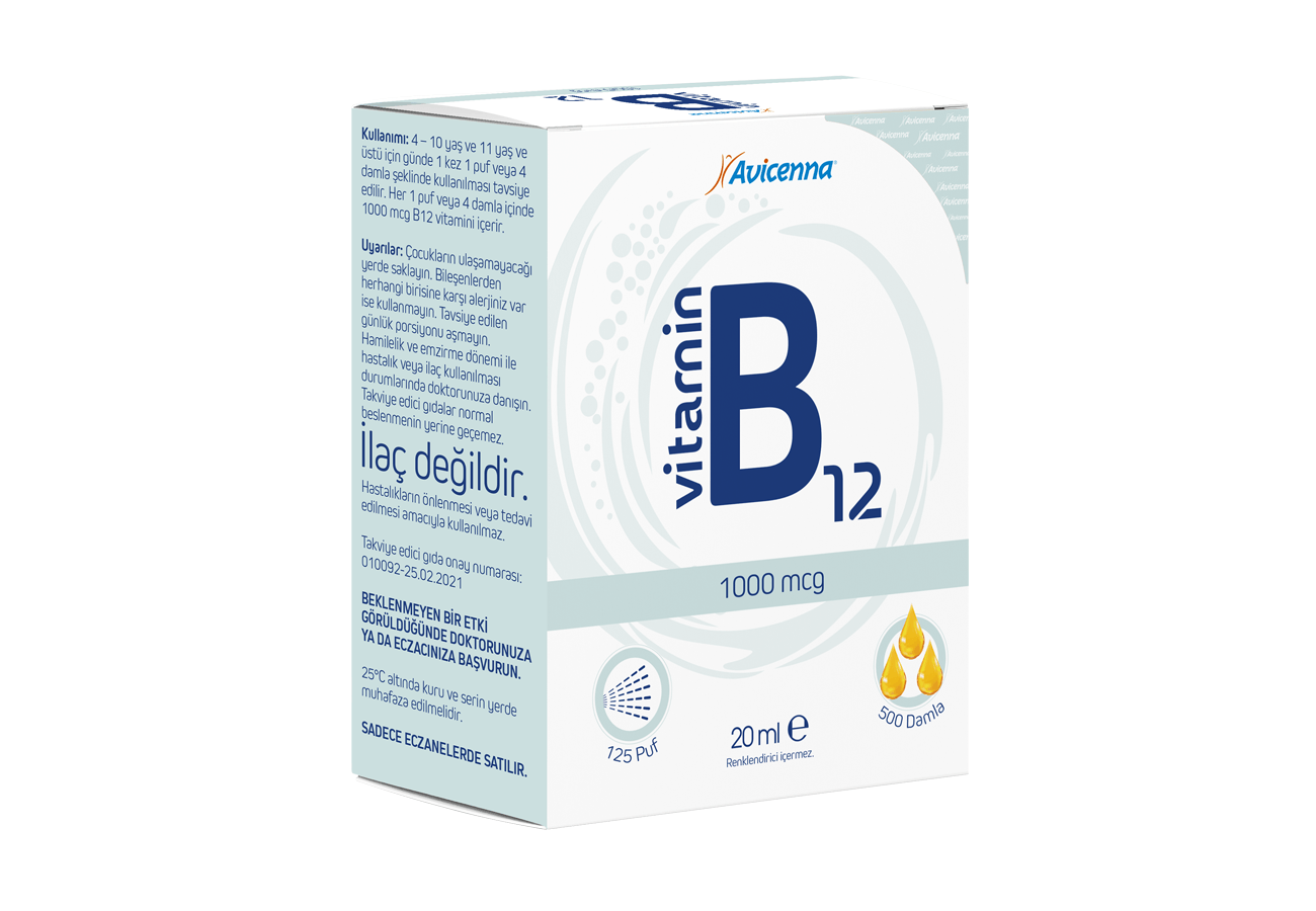 B12 Vitamini 1000 mcg